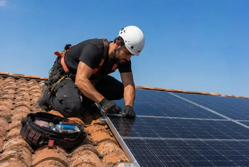 Maintenance et monitoring de panneaux solaires à Bassercles