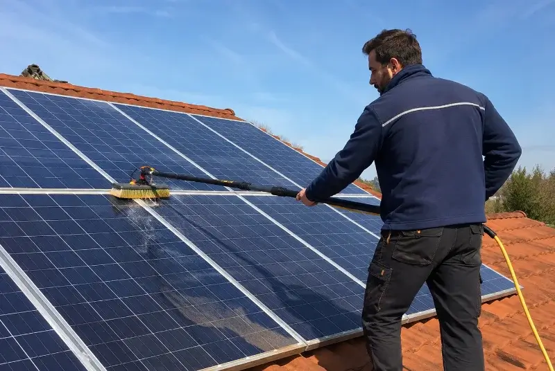Nettoyage et entretien de panneaux solaires à Bassercles