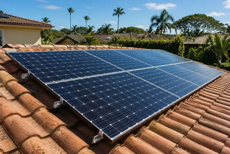 Installation de panneaux solaires à Bassercles